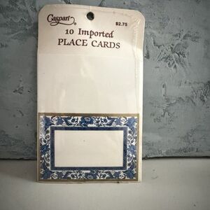 Caspari  Place Cards Original Design Chinoiserie 10 ct Pkg Table Décor New NOS